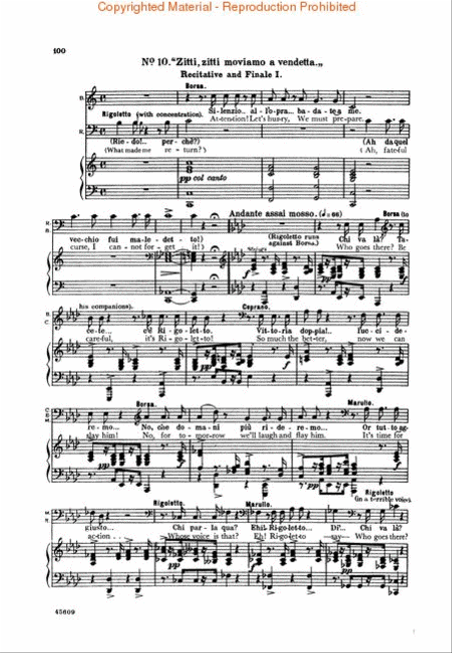 Rigoletto Voice scores gallery preview page 3