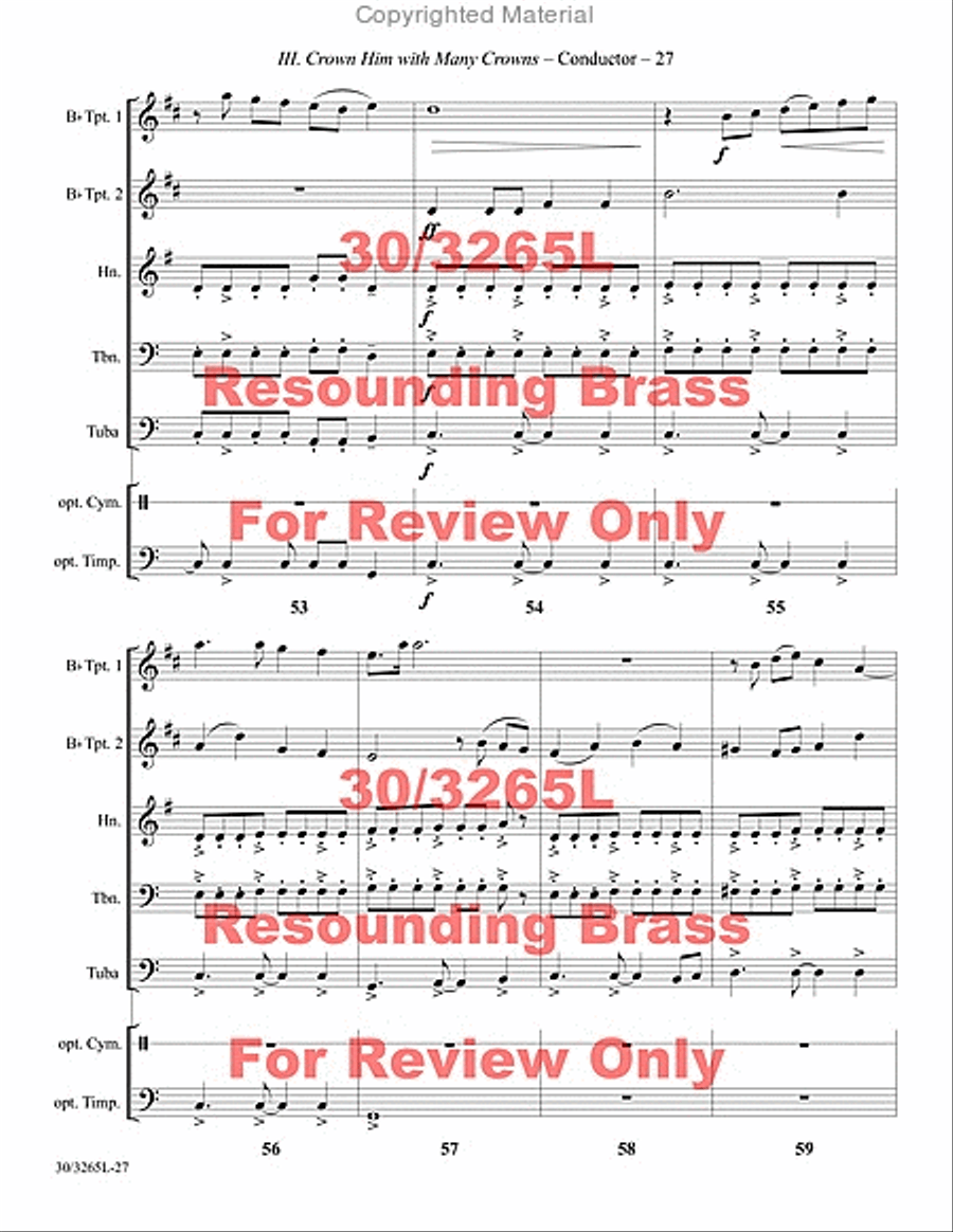 Resounding Brass Brass Quintet scores gallery preview page 28