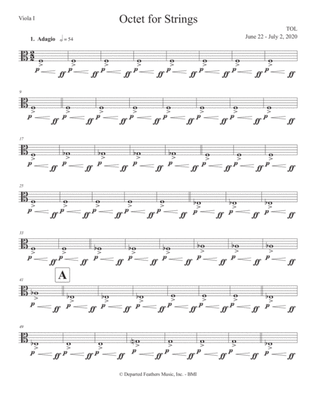 Octet for Strings (2020) viola I part