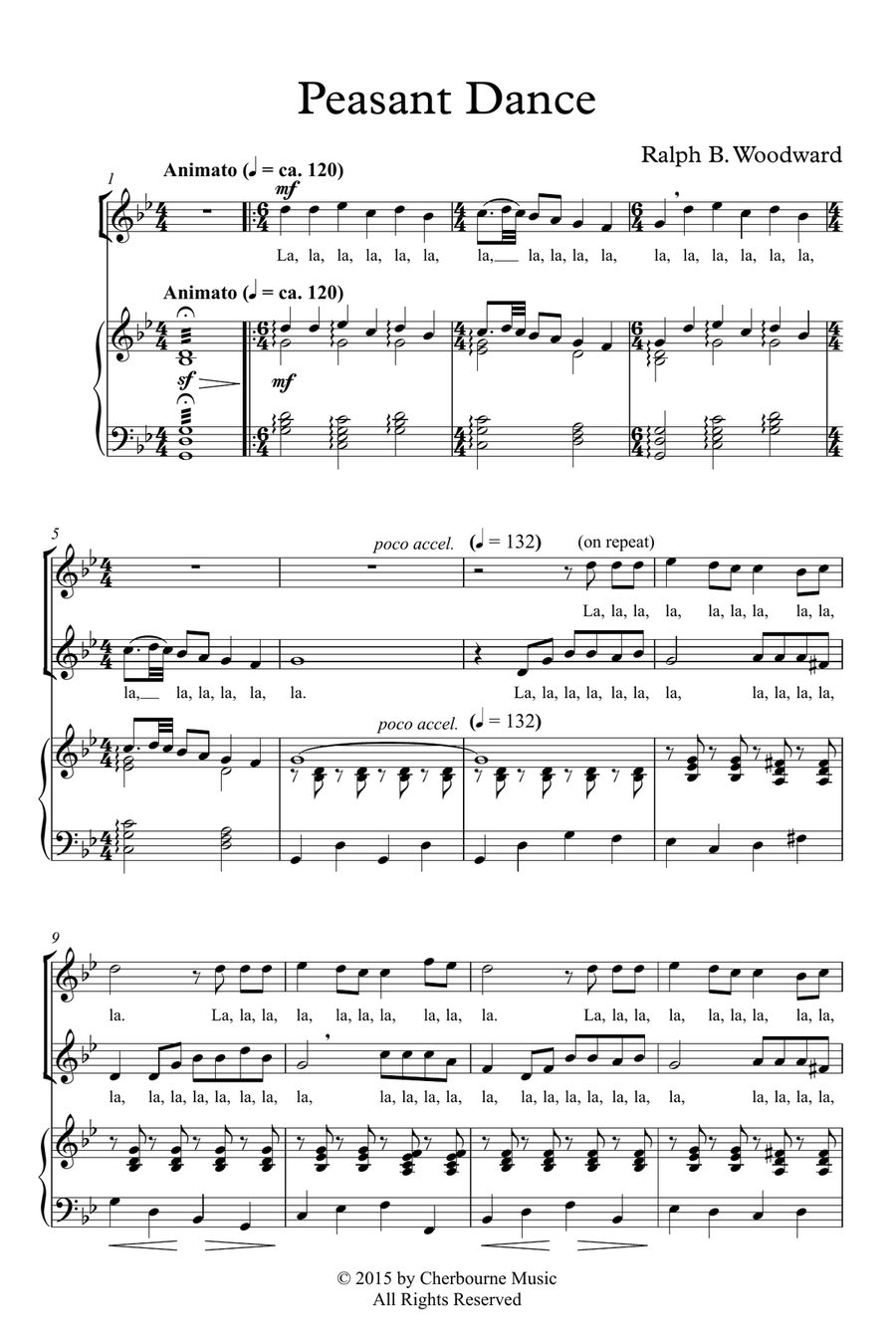 Peasant Dance SSA scores gallery preview page 2