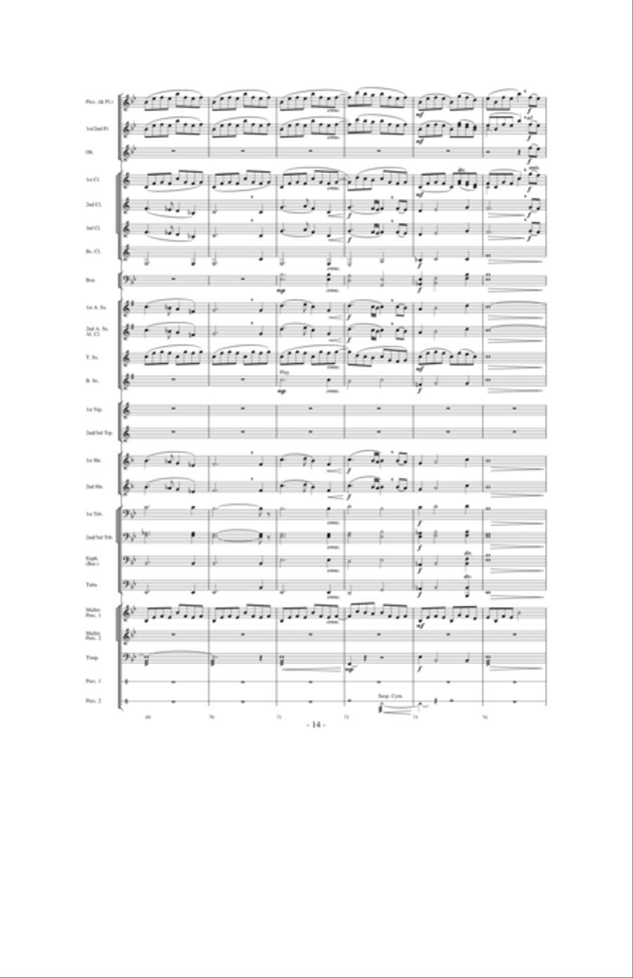 High Country Celebration Concert Band scores gallery preview page 13