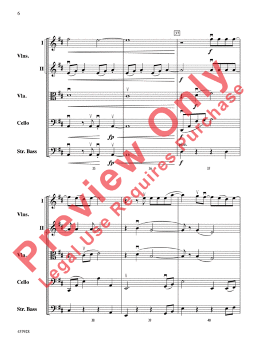 I Don't Want to Miss a Thing String Orchestra scores gallery preview page 7