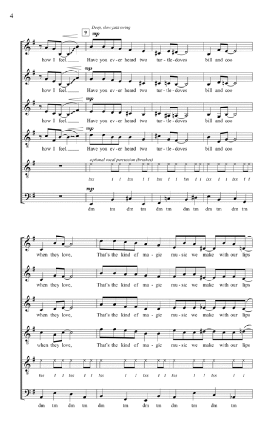 Lullaby Of Birdland 4-Part scores gallery preview page 2