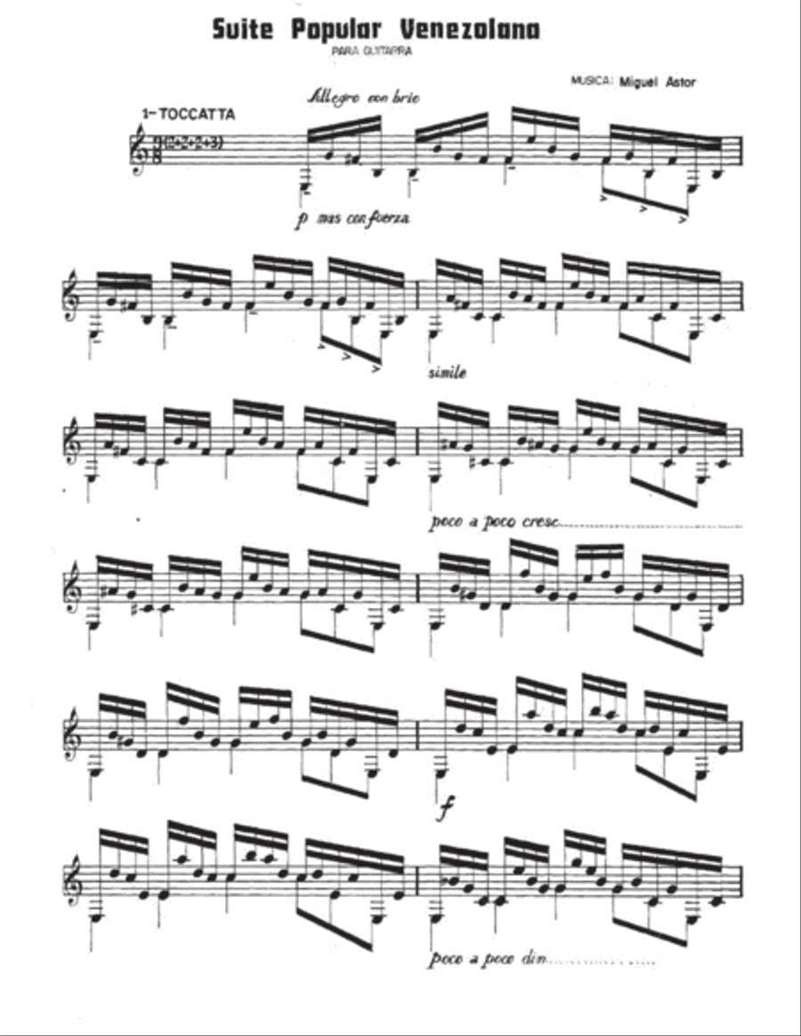 Suite Popular Venezolana Classical Guitar scores gallery preview page 2