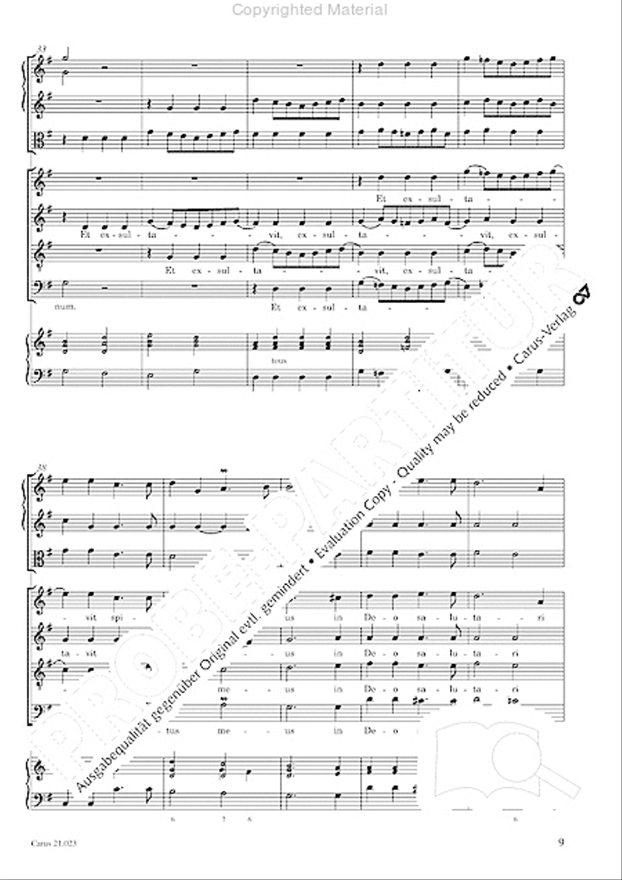 Magnificat in G SATTB scores gallery preview page 11