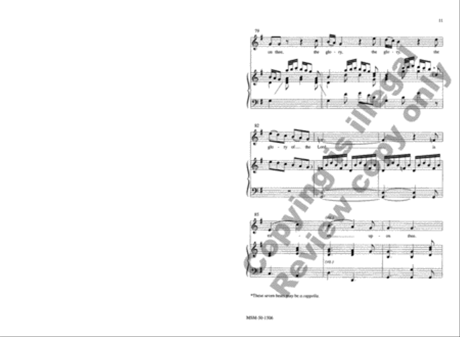 O Thou that Tellest Good Tidings Unison Choir scores gallery preview page 10