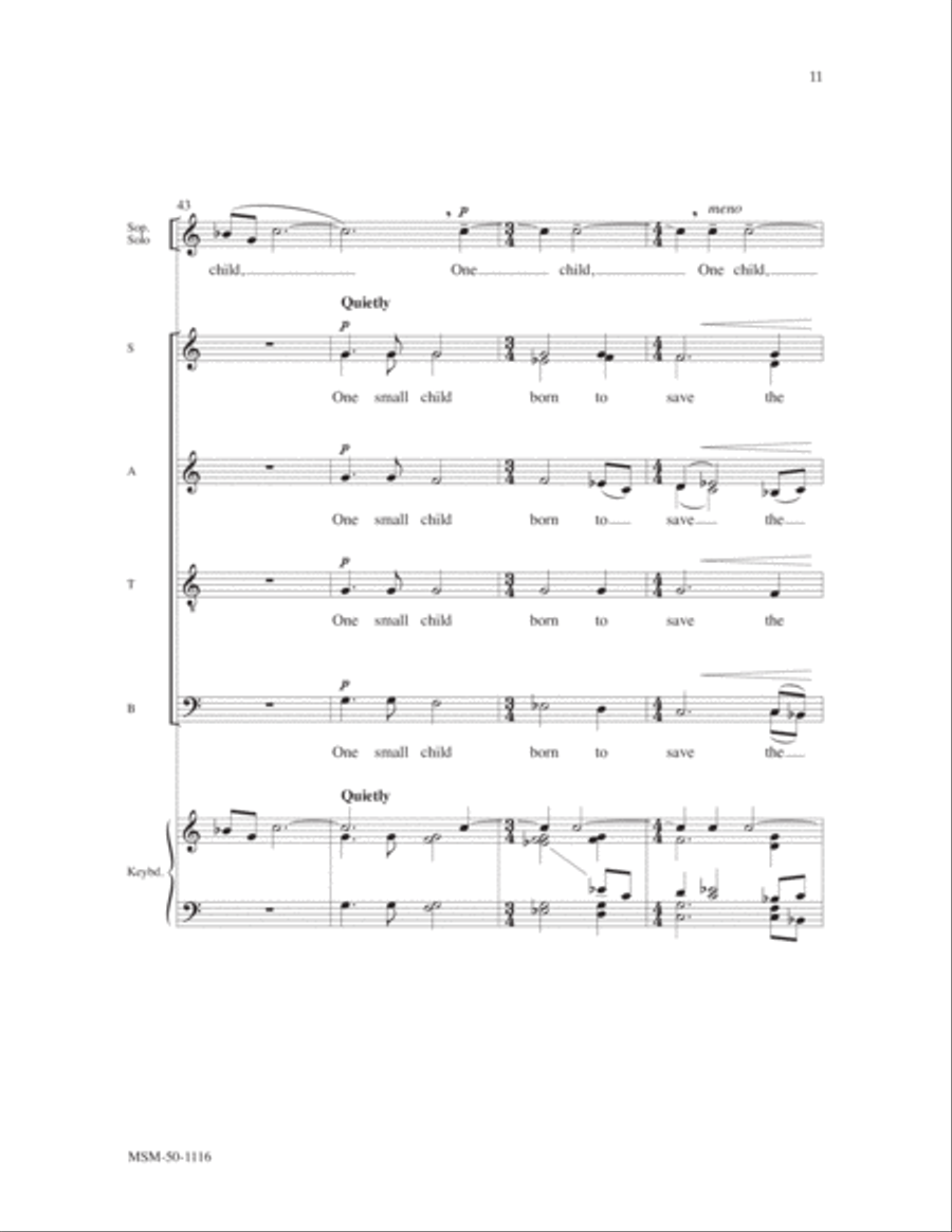 One Small Child Divisi scores gallery preview page 6
