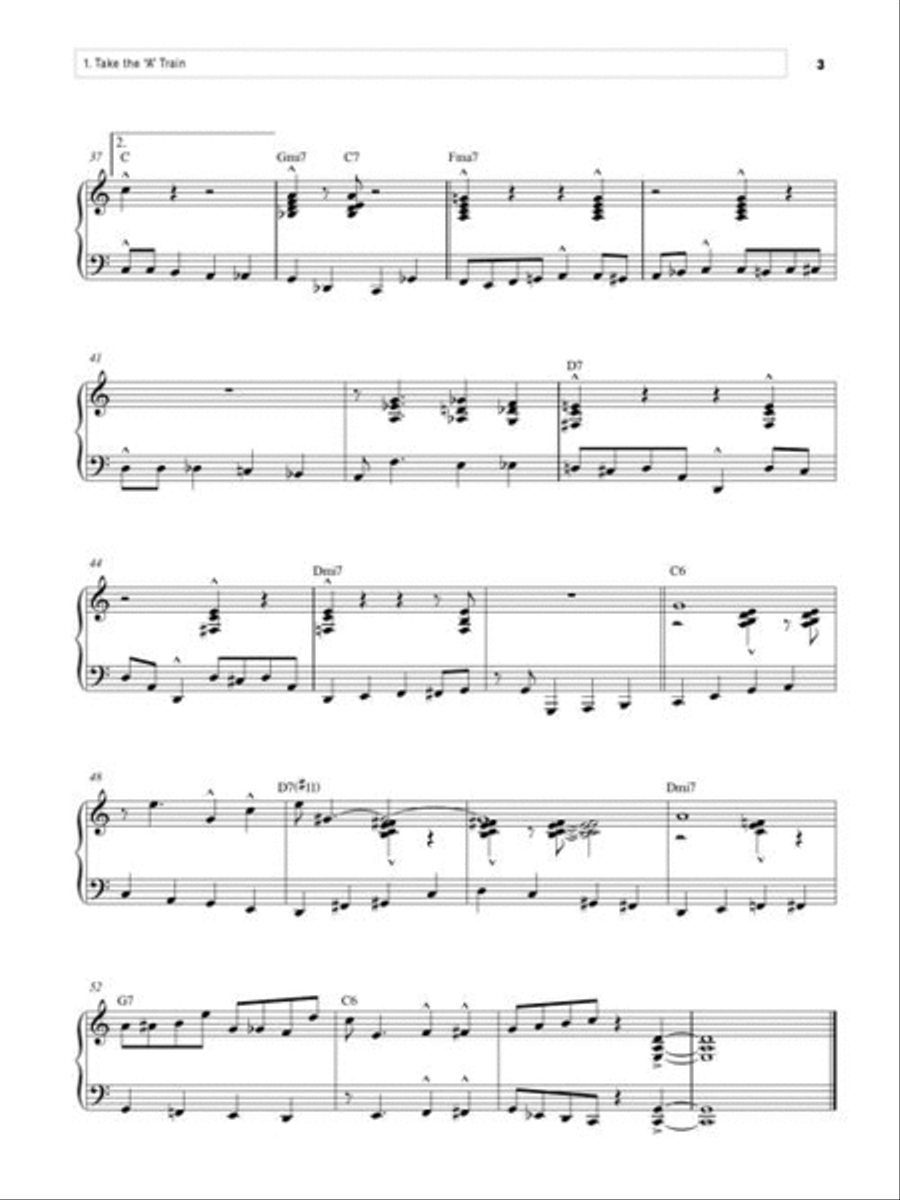 35 Jazz Arrangements for Solo Piano