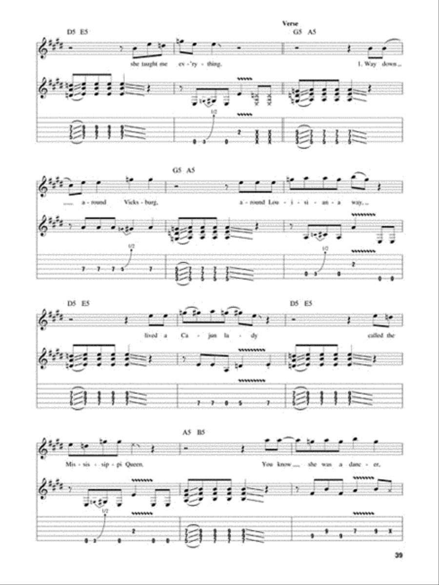 Rock Band Rock Band Guitar Tablature scores gallery preview page 6