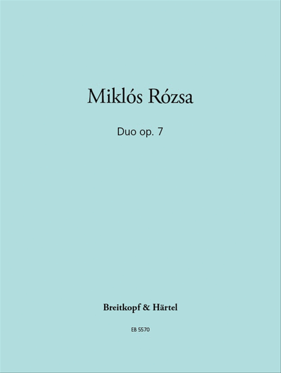 Duo Op. 7 Violin Solo scores gallery preview page 1