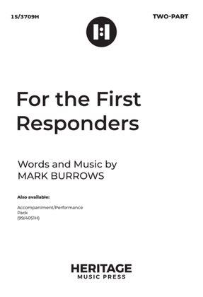 Book cover for For the First Responders