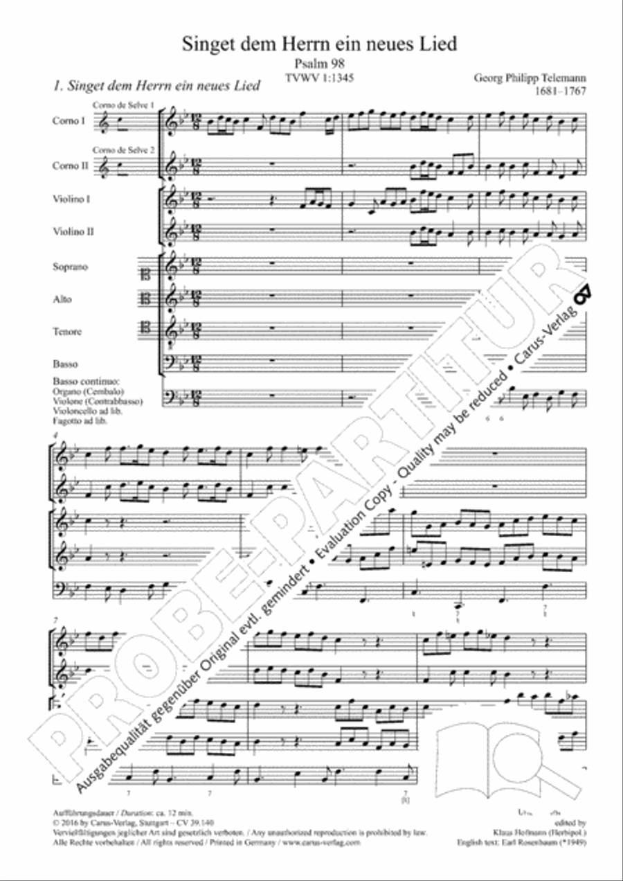 Sing to the Lord a new song (Singet dem Herrn ein neues Lied) 4-Part scores gallery preview page 7