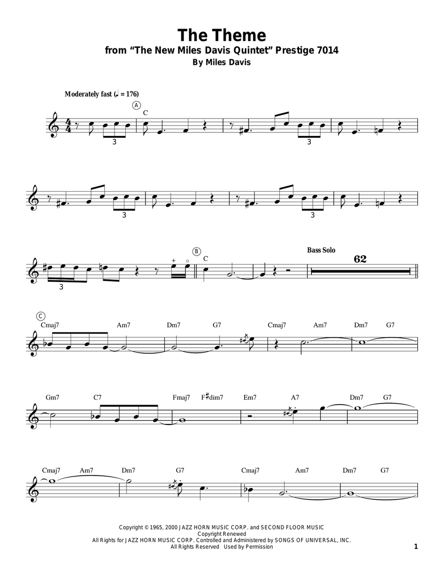 The Theme Trumpet scores gallery preview page 1
