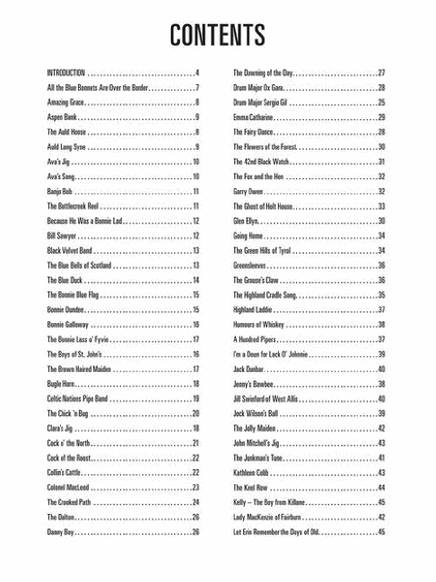 Hal Leonard Bagpipe Tune Book Bagpipe scores gallery preview page 3