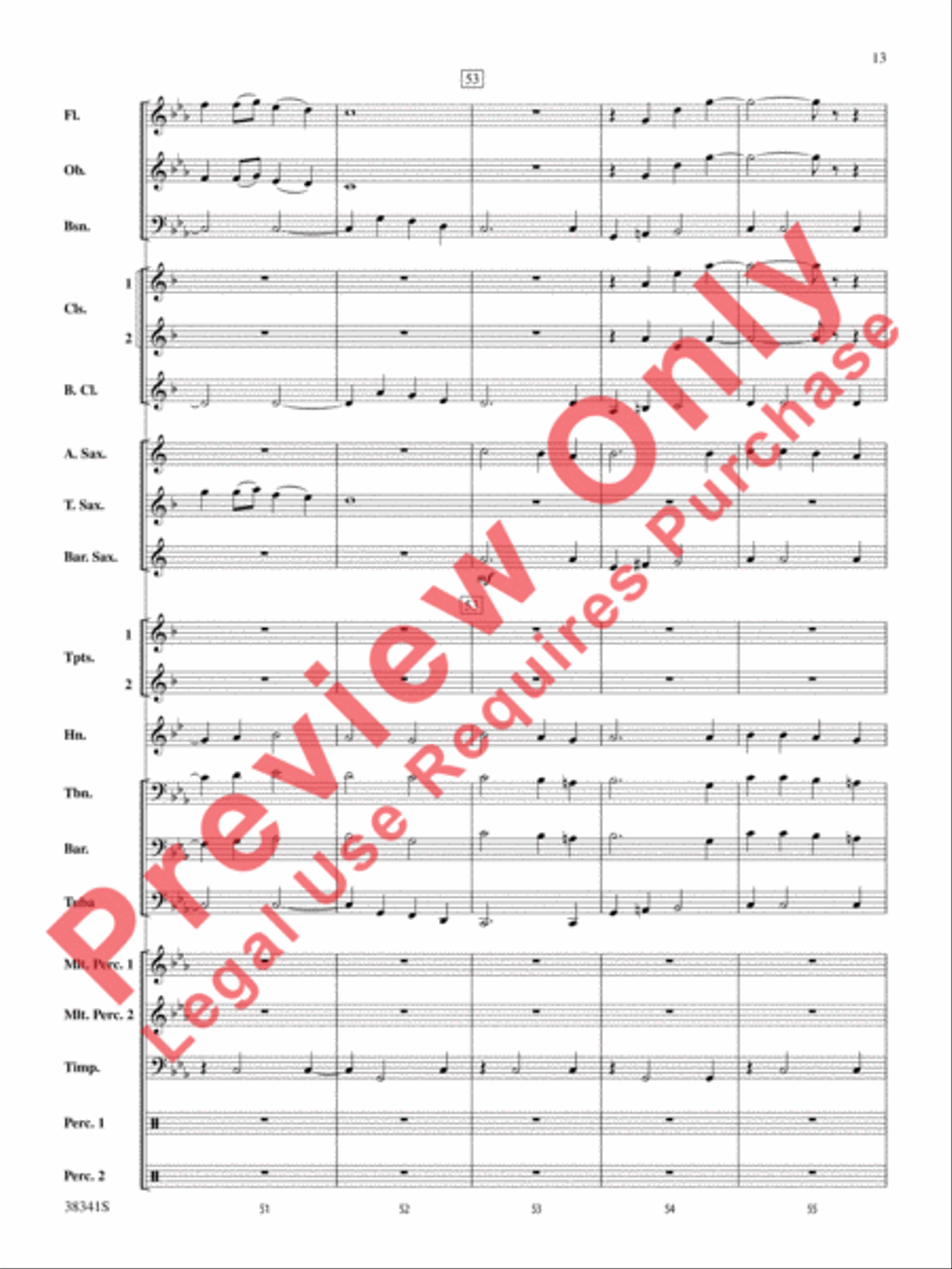 A Canadian Christmas Concert Band scores gallery preview page 14