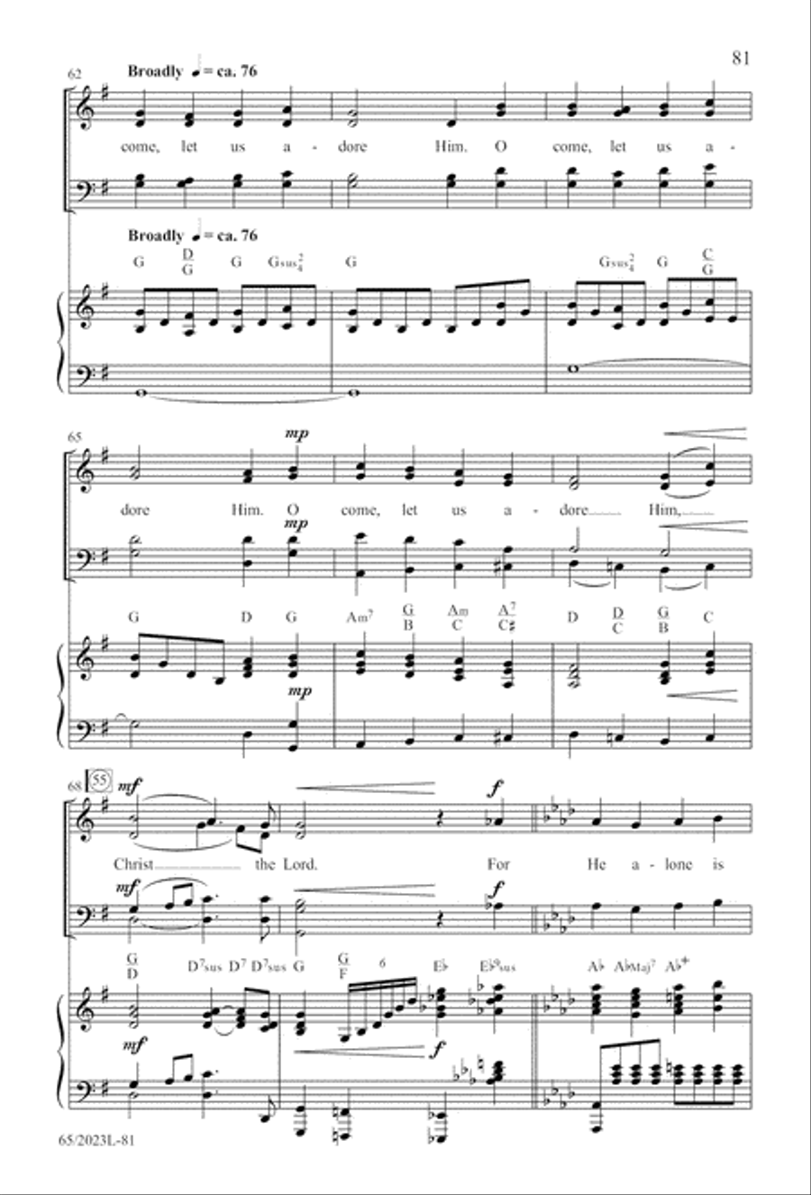 Child of Hope 4-Part scores gallery preview page 82