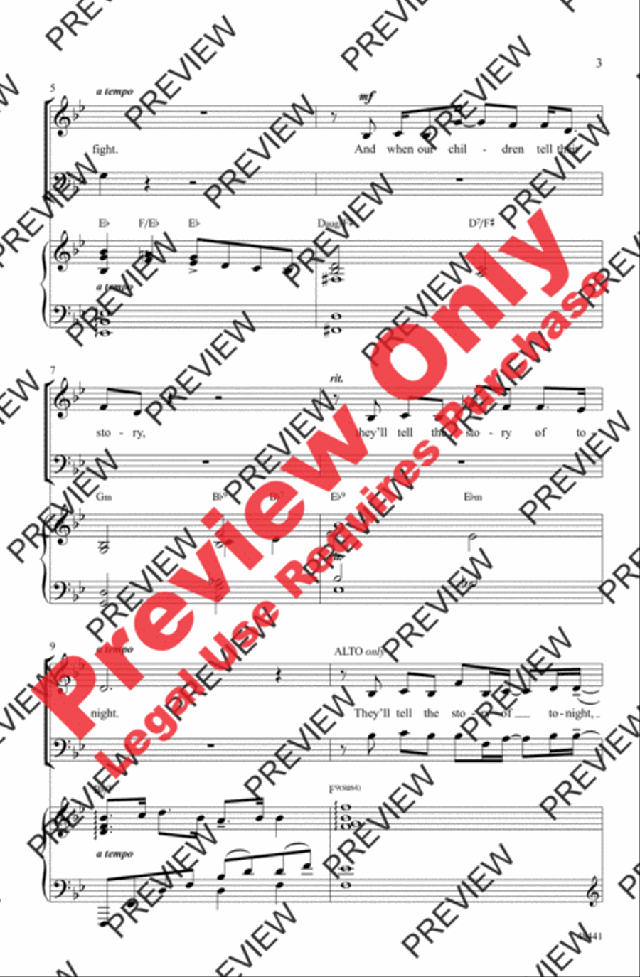 Found/Tonight 3-Part scores gallery preview page 3