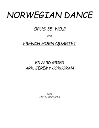 Norwegian Dance Opus 35, No. 2 for French Horn Quartet