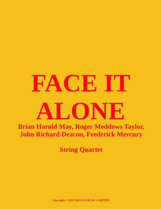 Book cover for Face It Alone