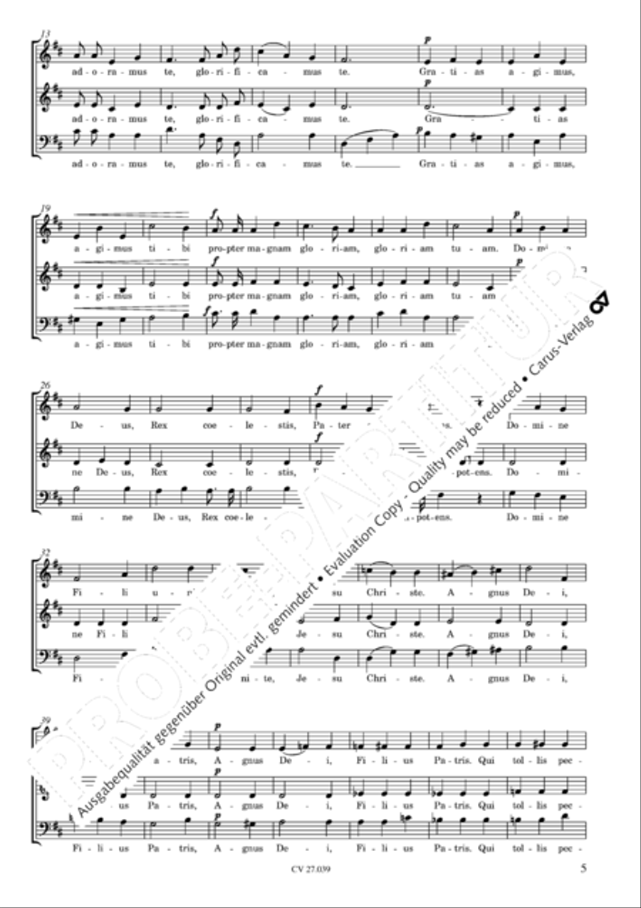 Missa a 3 3-Part scores gallery preview page 6