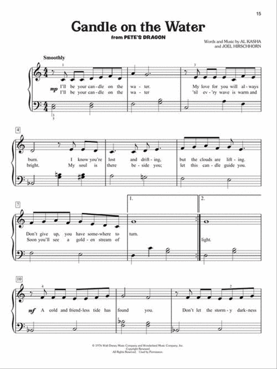 Disney Songs for Kids Easy Piano scores gallery preview page 9
