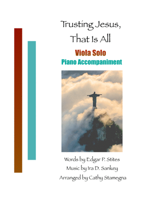 Book cover for Trusting Jesus, That is All (Viola Solo, Piano Accompaniment)