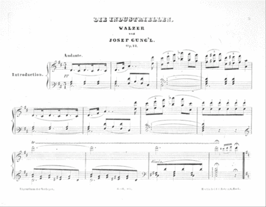 Die Industriellen. Walzer fur das Pianoforte Piano Solo scores gallery preview page 2