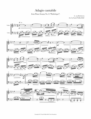 Beethoven's "Pathetique" for Violin & Cello