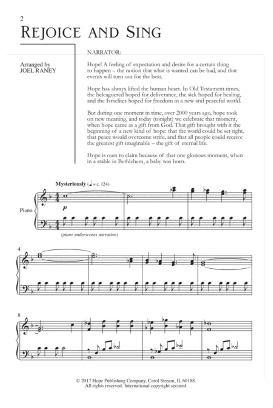 Hope! Choir scores gallery preview page 2