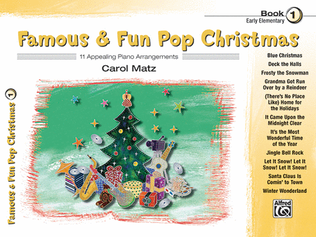 Book cover for Famous & Fun Pop Christmas, Book 1