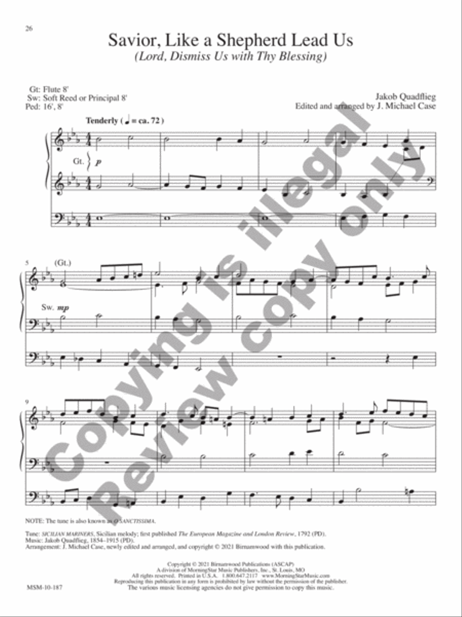10 Transcriptions & Arrangements for Organ, Volume 2 Organ scores gallery preview page 10