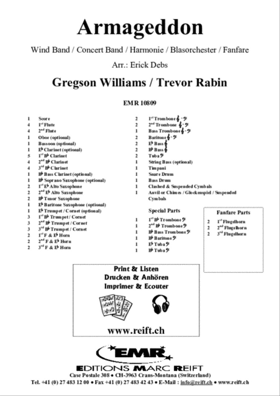 Armageddon Concert Band scores gallery preview page 2