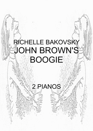 Book cover for R. Bakovsky: Mine Eyes Have Seen the Glory, or John Brown's Boogie for 2 Rock Pianos
