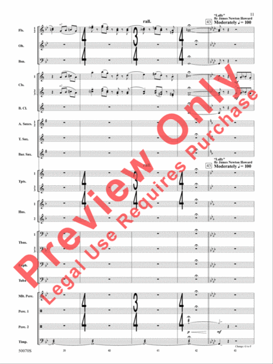 Fantastic Beasts -- The Secrets of Dumbledore Concert Band scores gallery preview page 12