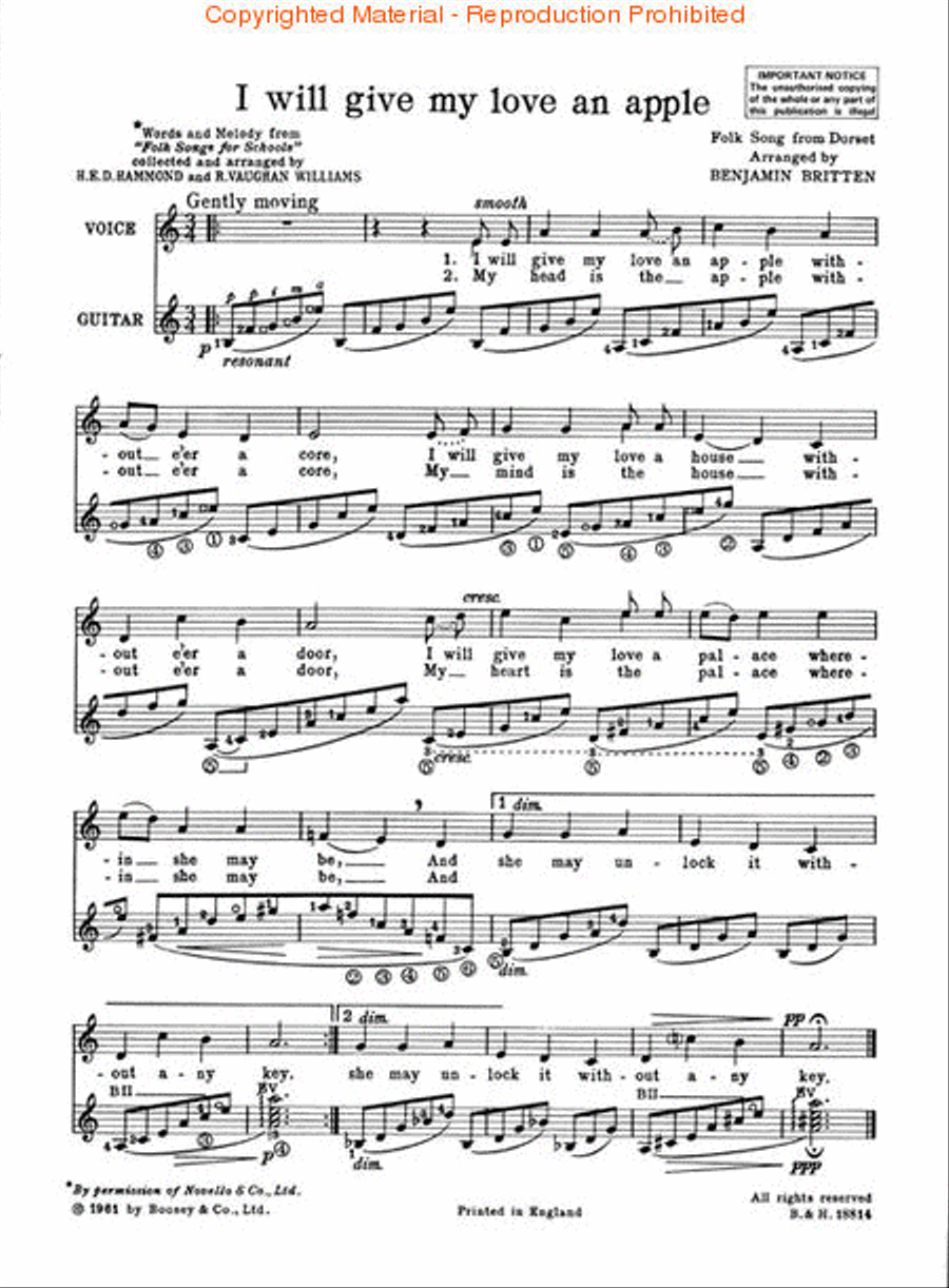 Folksong Arrangements - Volume 6: England