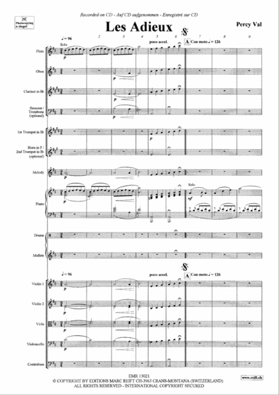 Les Adieux Orchestra scores gallery preview page 3