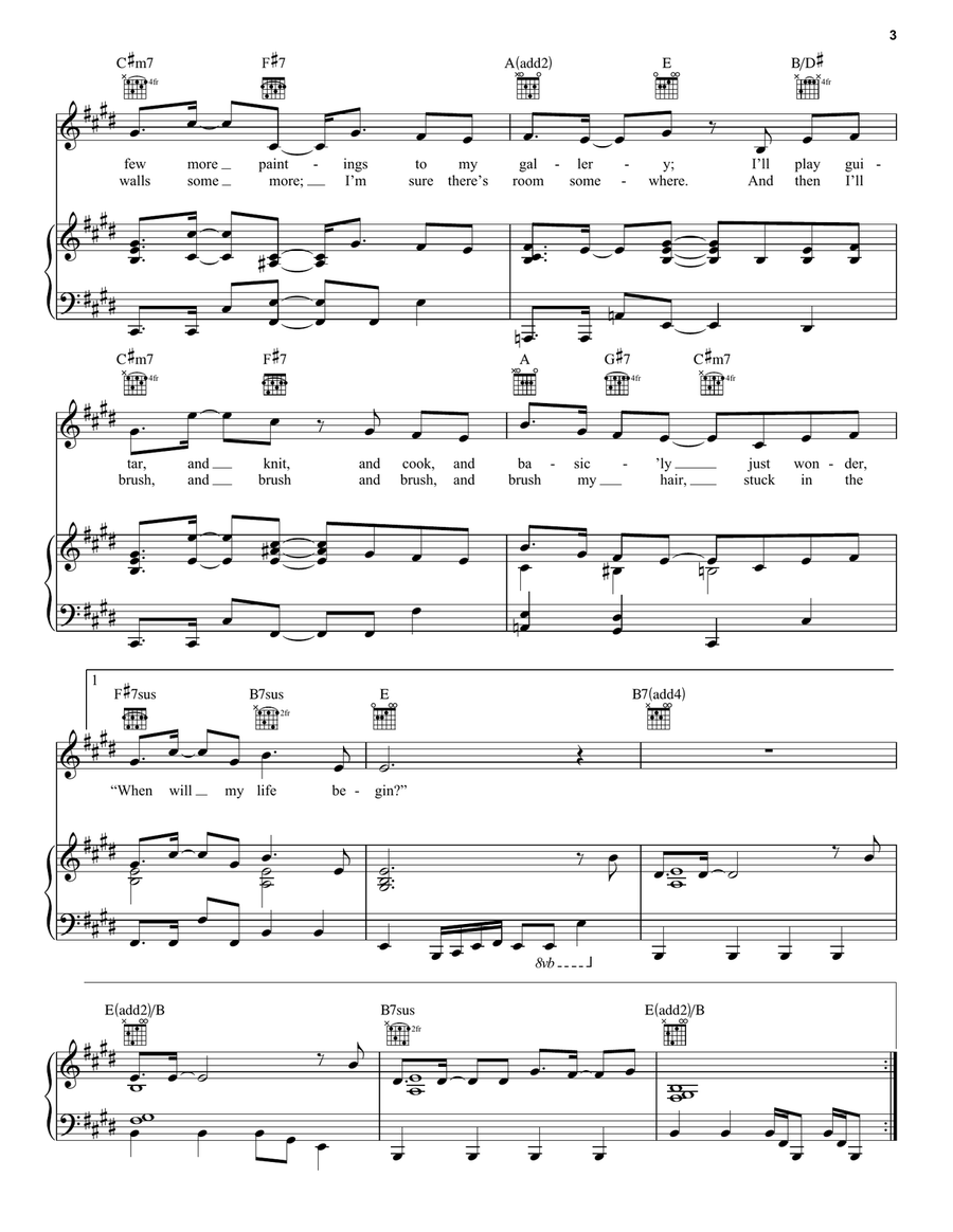 When Will My Life Begin? (from Tangled) Acoustic Guitar scores gallery preview page 3