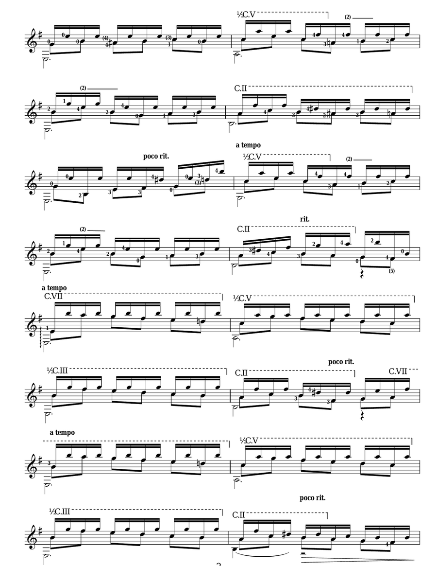 Homenaje A Villa-Lobos Acoustic Guitar scores gallery preview page 2