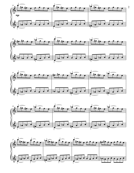 Etude 1.0 for Piano Solo from 25 Etudes using Mirroring, Symmetry, and Intervals image number null