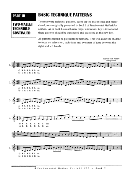 Fundamental Method for Mallets, Book 2 by Mitchell Peters Percussion - Sheet Music