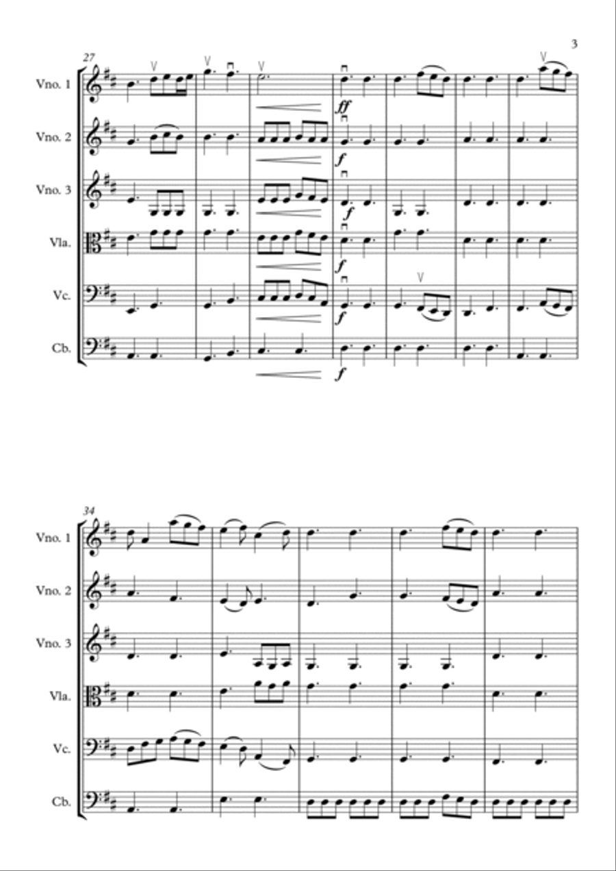 A Thousand Years String Orchestra scores gallery preview page 3