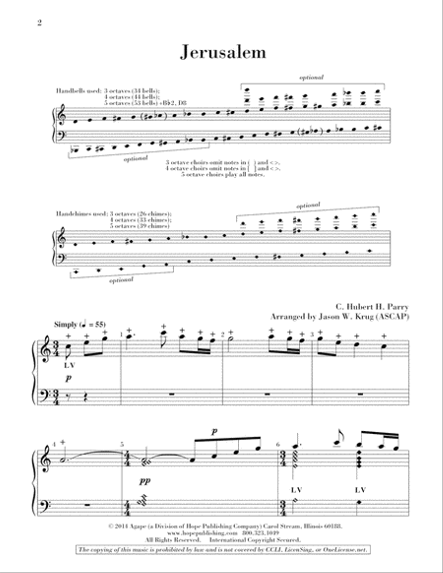 Jerusalem 5-Octaves scores gallery preview page 3