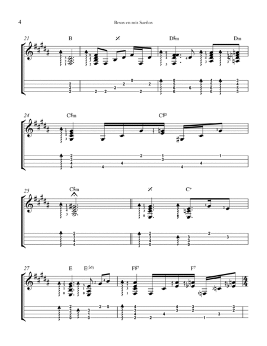 Besos en mis sueños Ukulele scores gallery preview page 4
