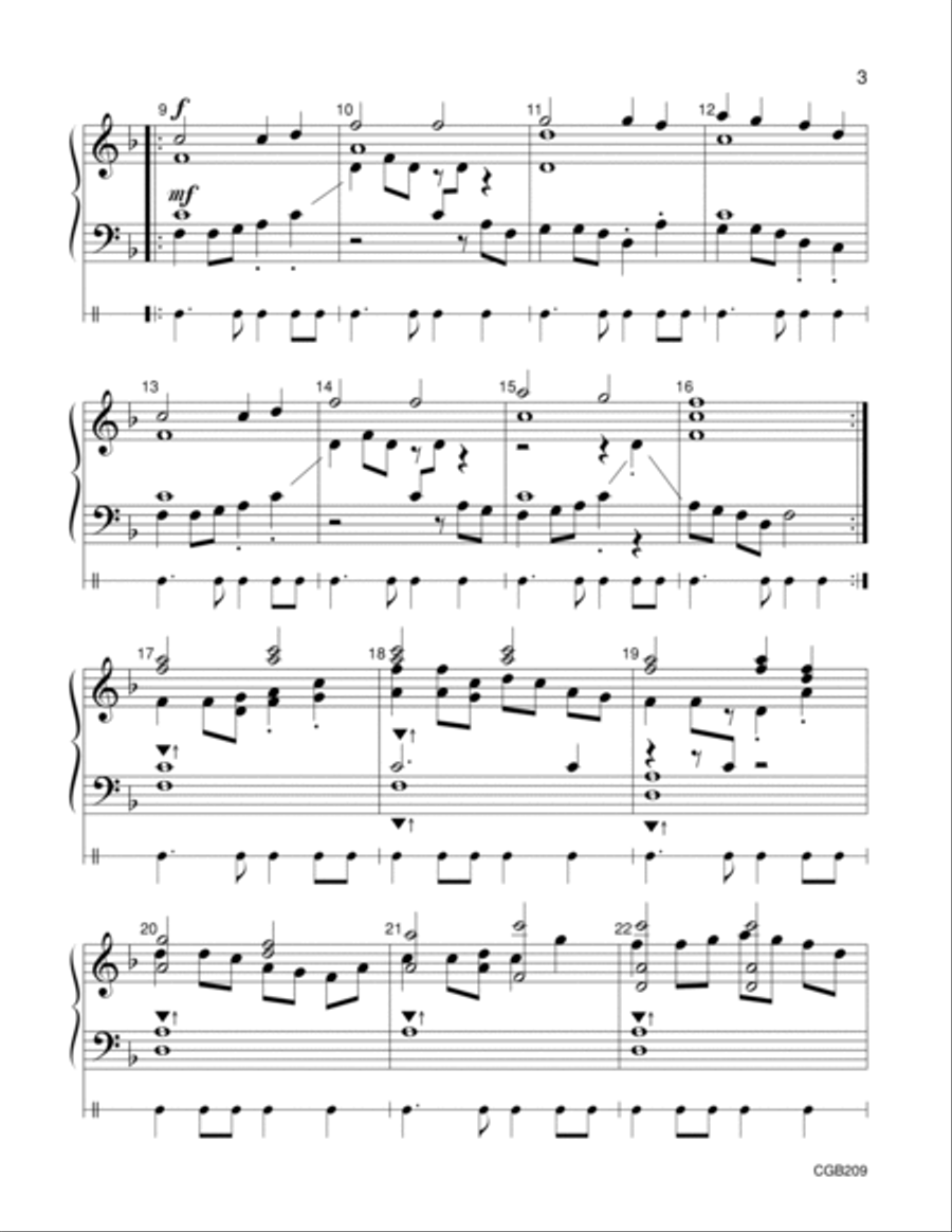 Christians We Have Met to Worship Handbell Choir scores gallery preview page 3