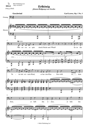 Erlkonig, Op. 1 No. 3 (D minor)