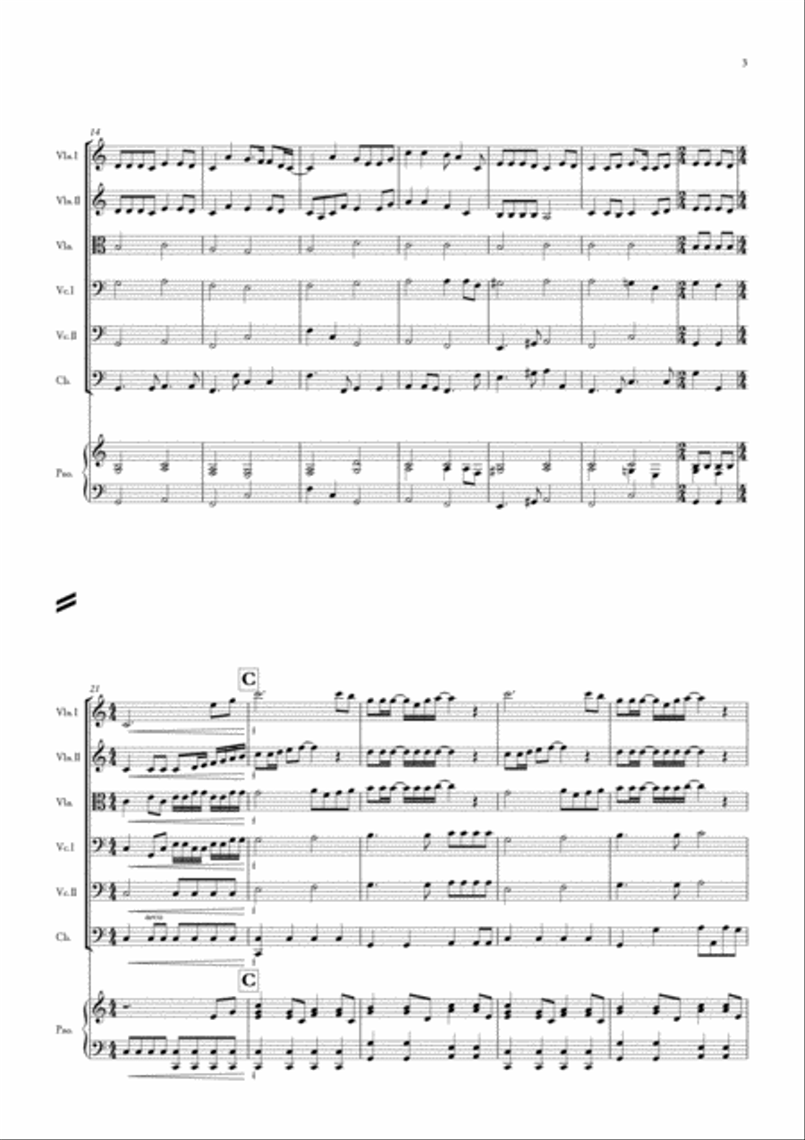 Love Shine A Light Small Ensemble scores gallery preview page 3
