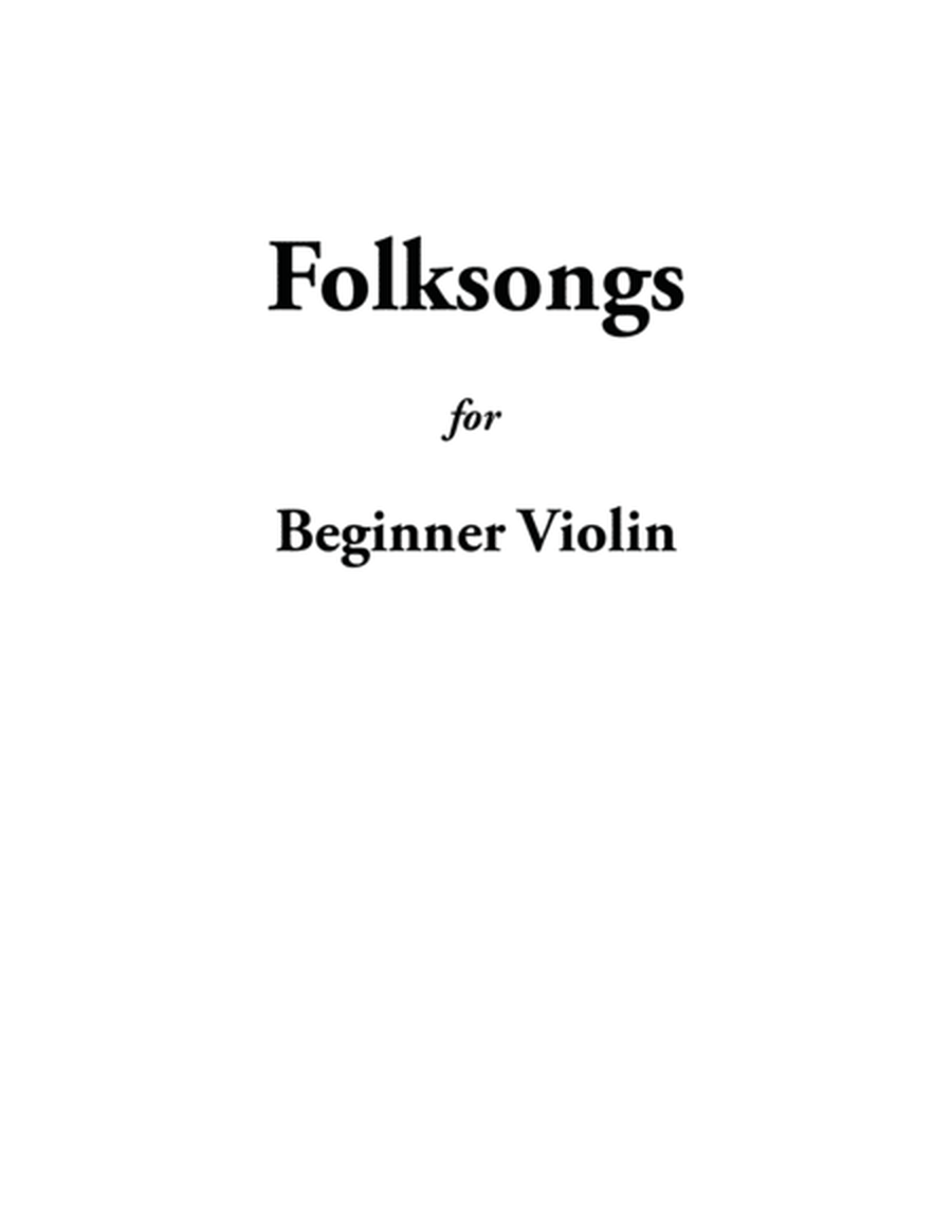 Folksongs for Beginner Violin