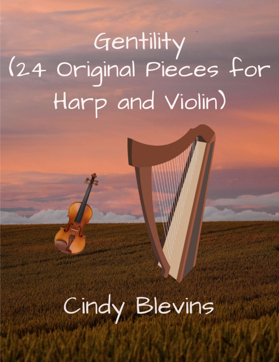 Gentility, 24 original pieces for Harp and Violin String Duet scores gallery preview page 1
