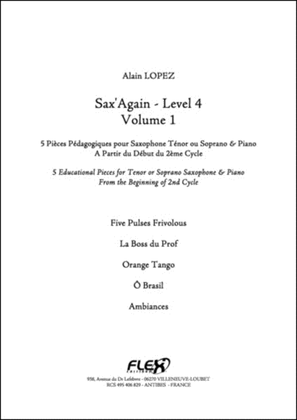 Sax'Again - Level 4 - Volume 1