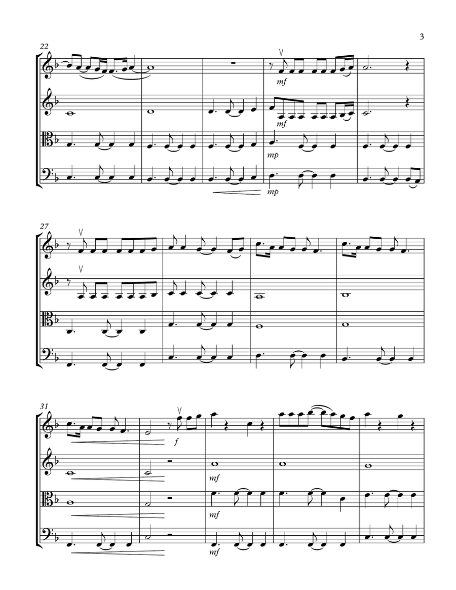 Photograph String Quartet scores gallery preview page 3